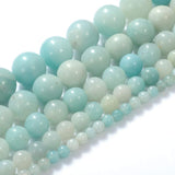 8mm Amazonite Beads for Jewelry Making Light Blue Crystal Beads Bracelets Natural Stone Amazon Beads Round Gemstone Loose Beads