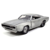 Jada Fast & Furious 1:24 Doms 1968 Dodge Charger R/T Diecast Car Bare Metal, Toys for Kids and Adults, 97336