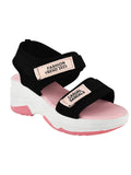 Shoetopia Lightweight Comfortable & Trendy Flatforms Pink Sandals For Women & Girls,Pink,4,B0BVMNNHHT