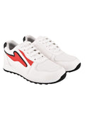 Shoetopia Stylish Lace-Up White Colored Sneakers For Women & Girls /Uk6,White,6,B0BZQ5TJN1