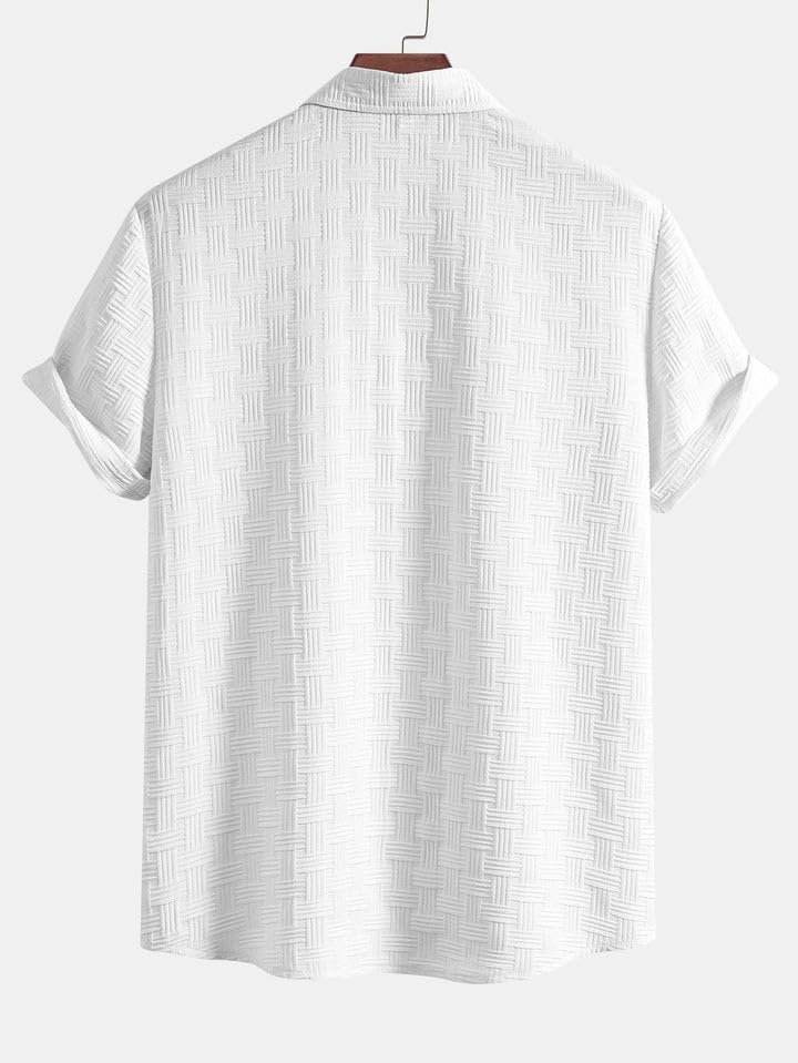 Leriya Fashion Men'S Solid Regular Fit Shirt (Lf-Ms-6246_White