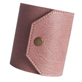 Merishopp Cash Wrap Wallet With Clasp Pouch Organizer For Holiday Business Travel Purple