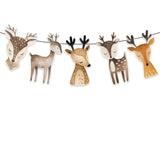 Deer Birthday Banner Boho Scandinavian Deers Party Supplies Baby Shower| Birthday Decorations for Nordic Animals