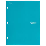 Five Star 4 Pocket Folder, 2 Pocket Folder Plus 2 Additional Pockets, Teal (72087)