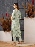 Gosriki Women'S Cotton Blend Straight Printed Kurta With Pant (Bhutam Green-Gs_Xl_Green_X-Large),Green,,B0D578KYKT