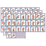 North Star Teacher Resources American Sign Language Alphabet Bulletin Board Set, 3 Sets