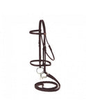 SilverFox Raised Snaffle Bridle Brown Pony
