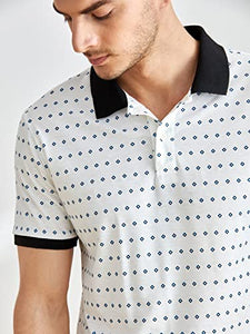 Toplot Men'S Regular Fit White Polo Shirt (Polo-5127-Square-S),White-5,,B0CB8MW3RM
