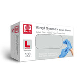 Basic Disposable Vinyl Gloves 100Pcs,Large Size,Cleaning Gloves,Food Service Gloves,Powder Free,Latex Free,Non-Sterile for All P