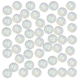 ATORSE 3X 50pcs 12mm Resin Round Cabochon Rhinestone Flatback Embellishments White