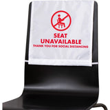 Advantus Seat Unavailable Distancing Chair Covers