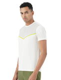 Pumpd Athleisure Mens Stylish T-Shirt For Gym -Drytech Anti-Odor Lightweight Soft Seams Uv Protect,Squat White,Squat White,2Xl