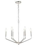 Living District Indoor Modern Home Decorative Bright Ceiling Enzo 6 Light Chrome Pendant