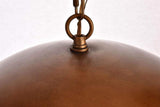 Elegant Lighting Ld6013D20 Merce Single Light 20 Wide Pendant With An Aluminum, Manual Brass
