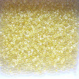 Miyuki Delica Seed Beads 11/0 Lt Yellow Lined Crystal AB DB053 7.2 Grams
