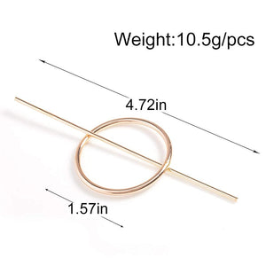 Dreamyn Round Hair Clips Hollow Circle Hair Barrettes Fashion Geometric Hairpins Minimalist Hair Accessories Hair Jewelry for Wo