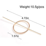 Dreamyn Round Hair Clips Hollow Circle Hair Barrettes Fashion Geometric Hairpins Minimalist Hair Accessories Hair Jewelry for Wo