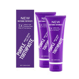2025 New Whitening Purple Toothpaste,3X White Brilliance Toothpaste, Fluoride-Free Teeth Whitening,Tooth Stain Removal Colour Co