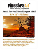 8.5 X 11 Baryta Fine Art Natural Inkjet Paper 50 Sheets