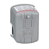 TELEMECANIQUE SENSORS Square D by Schneider Electric 9013FSG2J20 AirPump Pressure Switch, NEMA 1, 2040 psi Pressure Setting, 2