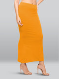 Lyra Lycra Saree Shapewear Petticoat For Womens Sarees Turmeric M