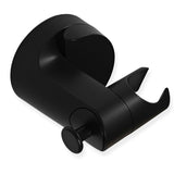 Hand held Showerhead Holder Wall Mounted - Wide Anlge Adustable - Bathroom Suction Cup Shower Hose Holder (Matte Black)