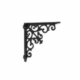 Enakshi Vintage Design Cast Iron Shelf Bracket Heavy Duty Iron Shelf Support for Shelving, Plant Display, M European Bracket