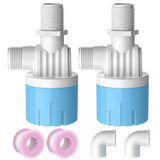 water float valve,water float valve for water tank Automatic water Level Control aqua pulse trough water leveler (2pcs 1/2 top i
