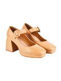 Shoetopia Round Toe Beige Mary Janes Bellies For Women & Girls /Eu35,Beige,2,B0DZVMV4W3