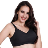 Trylo Riza Cottonfit Bra Combo Pack Black & Black 36 E - Cup - Pack Of-2,BLACK & BLACK,36,B0DQKX8FRQ
