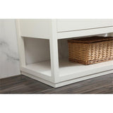 Elegant Decor Larkin 48 Solid Wood Mdf Single Bathroom Vanity In White