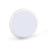 Jerdon Portable Travel Makeup Mirror - 9Diameter Frame with 5X Magnification - Suction Cups Allow Wall Mounting - Travel Cas