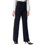 Kotty Womens Solid Polyester Blend Navy Blue Trousers (Navy Blue,34)