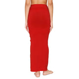 Zivame All Day Seamless Mermaid Saree Shapewear With Removable Drawcord |Shaping Petticoat- Tango Red Red S