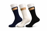 Nice Wonder Honey Flower Natural Bamboo Cotton Socks, Seamless Regular, Pack,Of 3 Socks AntiBacterial Ribbed (In, Alpha, Free S