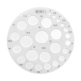 Enakshi Round Stencil Acrylic Drawing Circle Template for Learning Building Formwork 3 to 15 mm|Crafts | Art Supplies | Drawing
