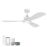 Hoenofly 52Wood Smart Ceiling Fans with Lights Remote,Quiet DC Motor,Outdoor Indoor Ceiling Fan,Voice Control via WIFI Alexa