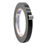 WOD DTC10 Advanced Strength Industrial Grade Black Duct Tape, 1/4 inch x 60 ft. Waterproof, UV Resistant For Crafts & Home Impro