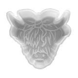 Highland Cow Freshie Silicone Mold | Size 4 Wide x 3.75 Long x 1 Deep | Freshies Molds | Highland Hairy Cow Design for Freshi