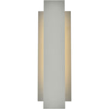 Elegant Lighting Living District Raine 1-Light Modern Aluminum Led Wall Sconce In Silver