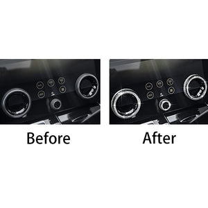 Microck Bling Accessories For Range Rover Evoque 2020-2022 And Velar 2018 2019 2020 2021 2022 Air Conditioner Switch Knob Cover