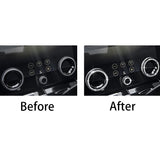Microck Bling Accessories For Range Rover Evoque 2020-2022 And Velar 2018 2019 2020 2021 2022 Air Conditioner Switch Knob Cover