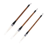 Gogogmee 3Pcs Calligraphy Brush Retro Writing Brushes for School Art Smooth Grip Lightweight Durable for Beginners Students for