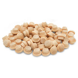 Wood Hole Plugs 1/4 inch, Pack of 50 Maple Button Top Wood Plugs for Screw Holes, by Woodpeckers