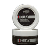 Loreal Professionnel Mens Styling Clay | For All Hair Types | Provides Strong Hold And Matte Finish | 1.7 Fl. Oz. -Like New
