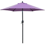 Sunnyglade 7.5 Patio Umbrella Outdoor Table Umbrella Tilt Crank Purple