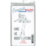 Deep Red Stamps Dance Essentials Cling Stamp 2 x 3.1 inches