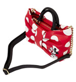 Loungefly Disney Minnie Mouse Rocks The Dots Bow Figural Crossbody Bag