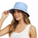 Unisex Cotton Bucket Hat For Men & Women | Summer Beach Sun Hat | Uv Protection Round Fisherman Cap | Foldable Packable Hat For 