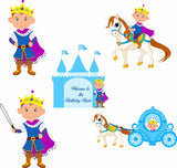 Untumble Prince Theme Birthday Decoration Poster Set | Prince Theme 1st Birthday Party Decorations | Pack of 5